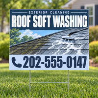 Pressure Washing - Roof Soft Washing Yard Sign - Slate & Ice - 24 x 18