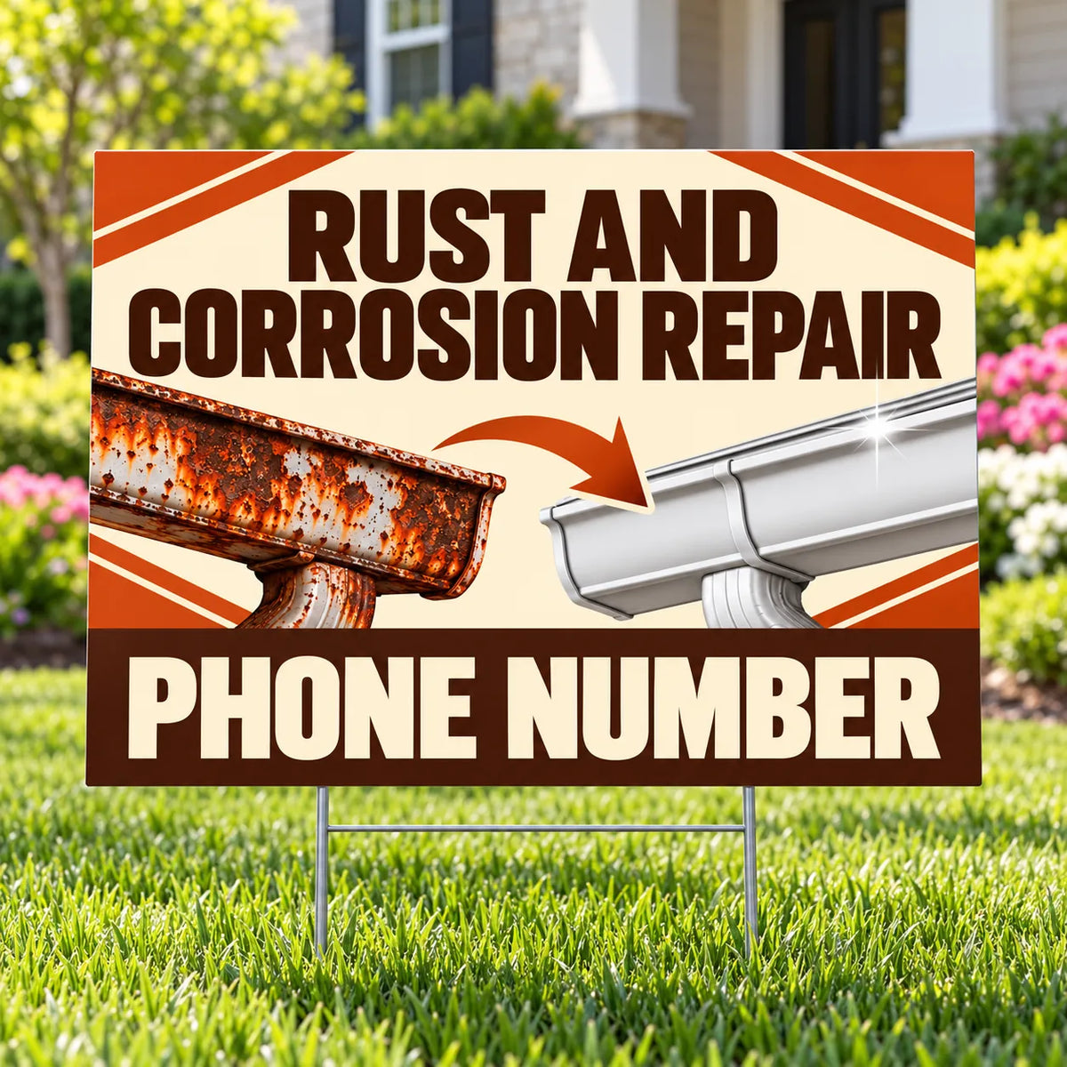 Roofers Signs - Corrosion Repair - Rust YardSigns.com