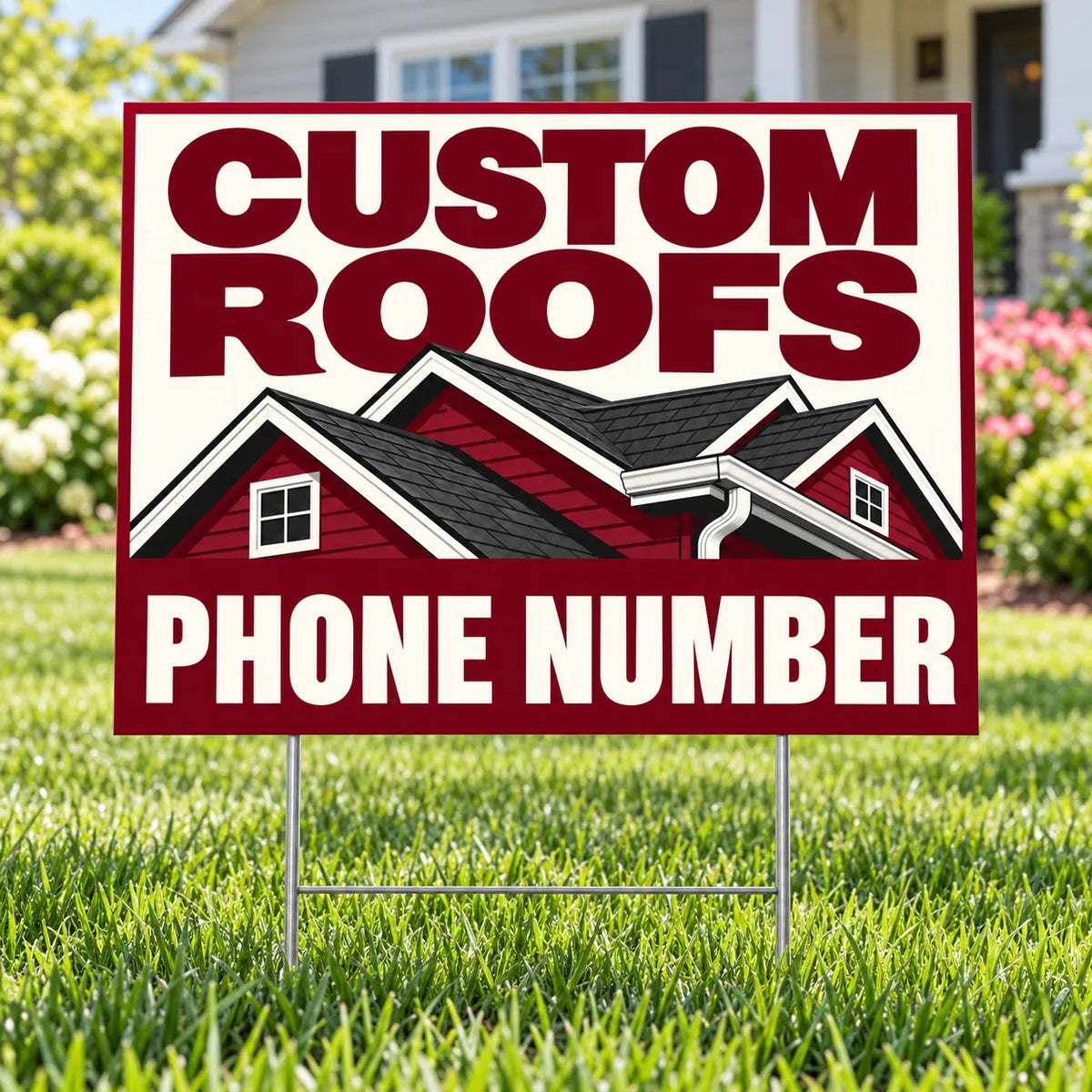 Roofers Signs - Corrosion Repair - Burgundy YardSigns.com