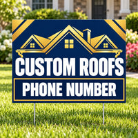 Roofers Signs - Custom Roofs - Navy YardSigns.com