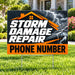 Roofers Signs - Storm Damage - Orange YardSigns.com