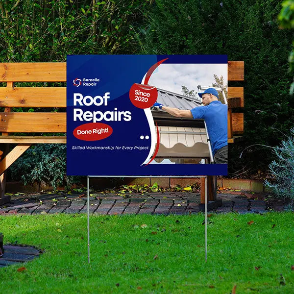 Roofers Signs - Roof Repairs YardSigns.com