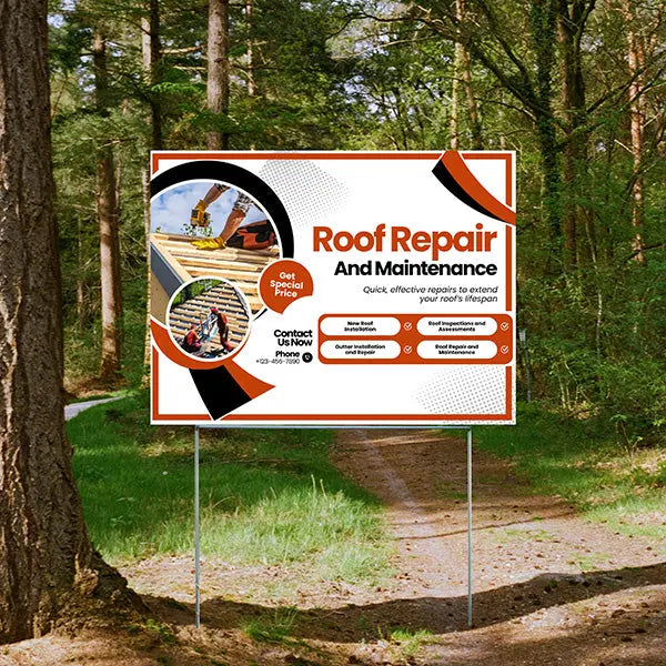 Roofers Signs - New Roof Installation YardSigns.com