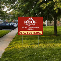 Roofers Signs - Repair Flashing and more.. YardSigns.com