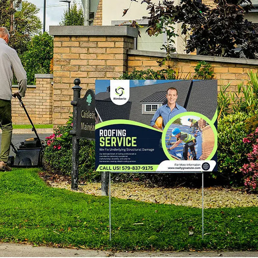 Roofers Signs - Fix Underlying Structural Damage YardSigns.com