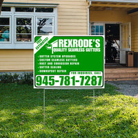 Residential Locksmith Services - Lockout Assistance, Broken Key Extraction, Lock Installation and Repair - Plain White Green Design - YardSigns.com