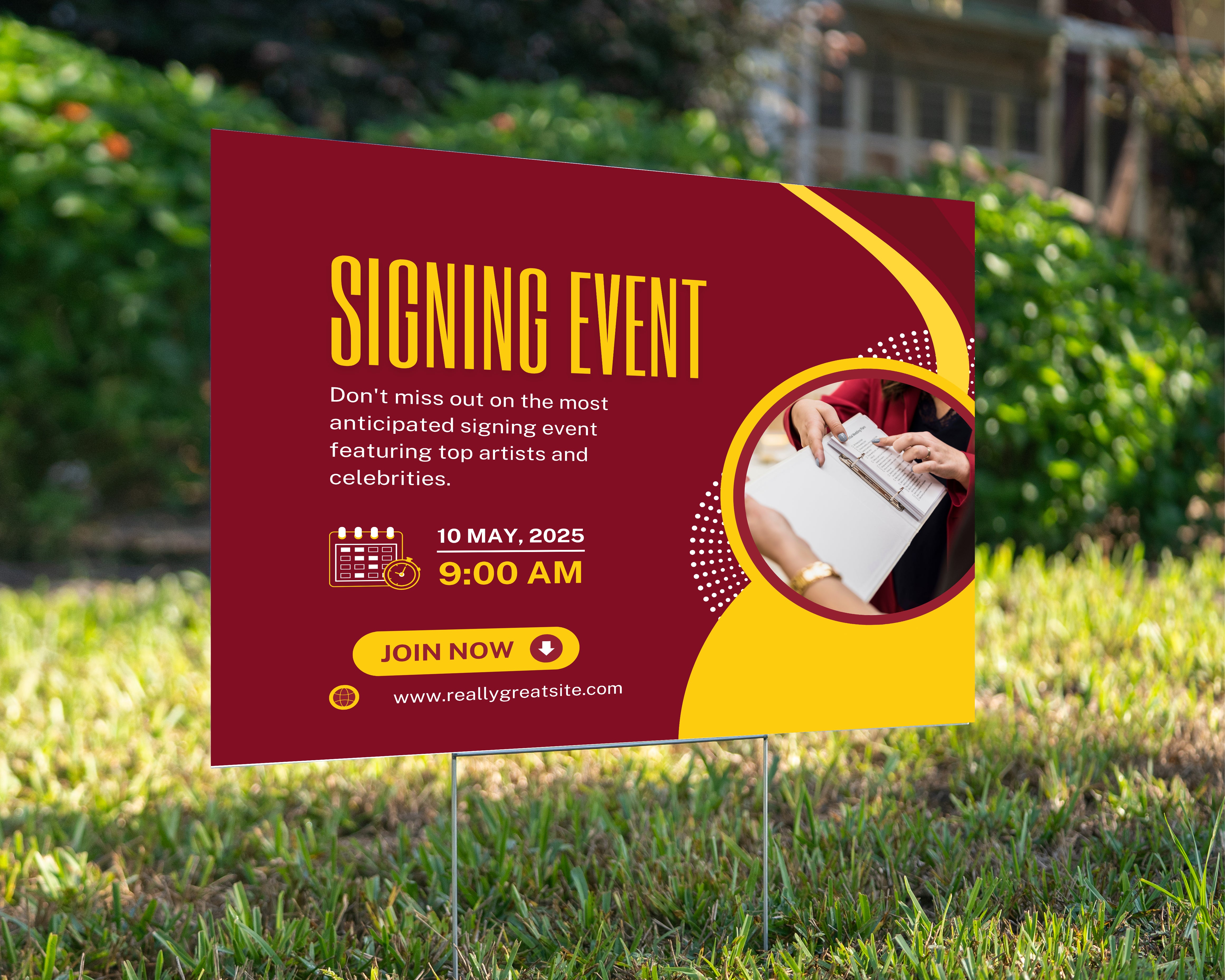 Signing Event - YardSign