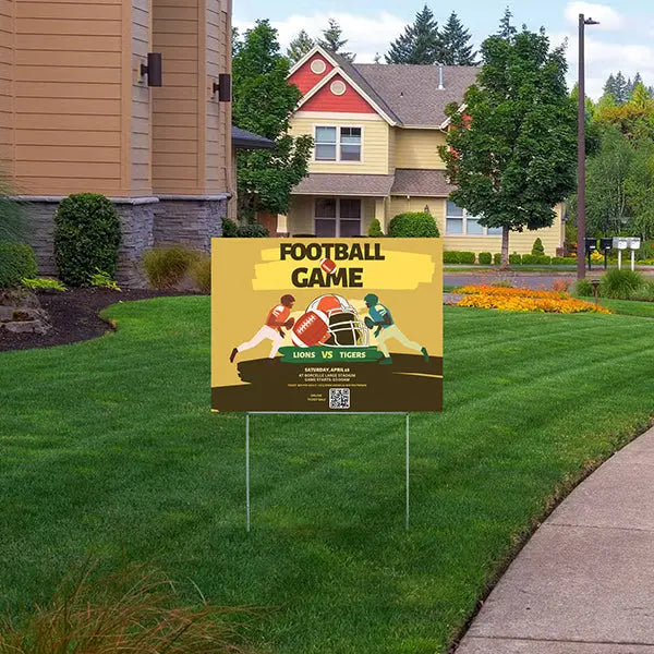 Football - Game Announcements YardSigns.com