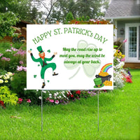 Holiday Signs - St. Patrick's Day -May the Road Rise Up YardSigns.com