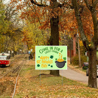 Holiday Signs - St. Patrick's Day -Come in for a Lucky Charm YardSigns.com