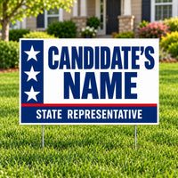 State - Stars & Stripes Candidate - Yardsigns.com YardSigns.com