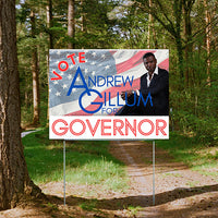 State Political - Governor - American Flag - YardSigns.com