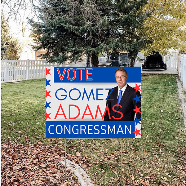 State Political - Congressman - Stars on the Side - YardSigns.com
