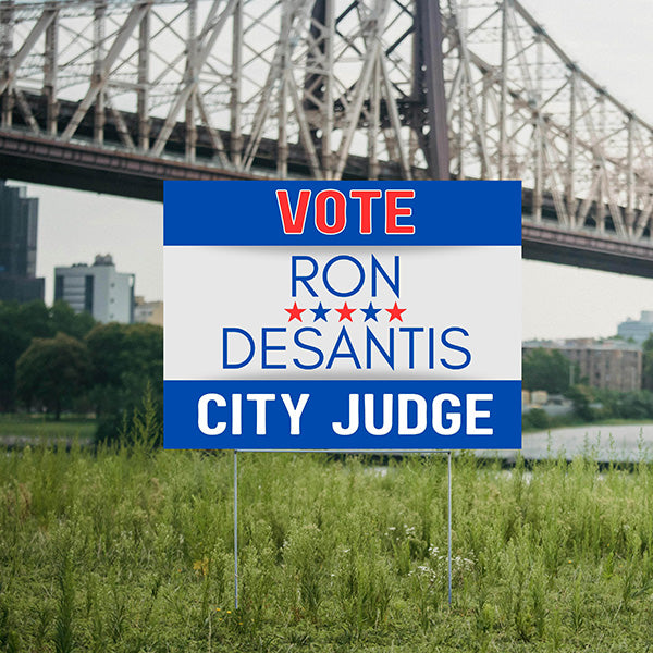 State Political - City Judge - 5 Stars - YardSigns.com