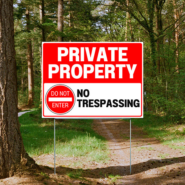 No Trespassing - Private Property - YardSigns.com