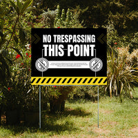 Home Yard Signs - No Trespassing At This Point