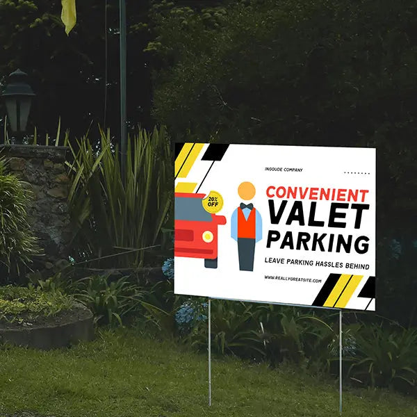 Parking - Convenient Valet Parking YardSigns.com