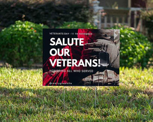 Yardsigns - Veteran's Day - YardSign - YardSigns.com