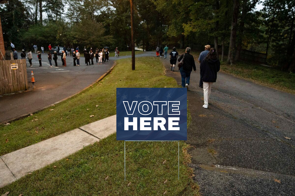 Vote Here Signs