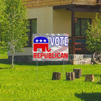 Republican Signs - Elephant Vote Republican YardSigns.com