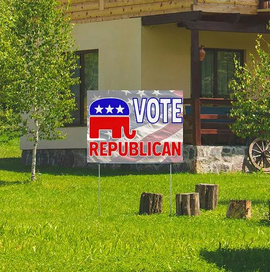Republican Signs - Elephant Vote Republican YardSigns.com