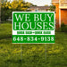 Real Estate - We Buy Houses - Quick Cash Quick Close - Plain Green White Design YardSigns.com