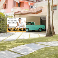 Special Events - Wedding Yard Sign - Wedding Planner (On The Day) YardSigns.com
