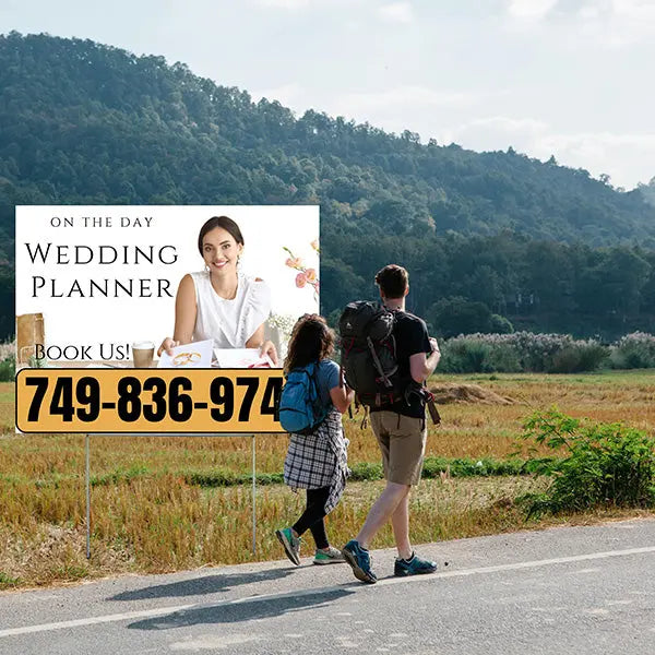 Special Events - Wedding Yard Sign - Wedding Planner (On The Day) YardSigns.com