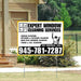 Expert Window Cleaning Services - Screen Cleaning, Interior & Exterior Cleaning, High-Rise Window Cleaning, Track & Sill Cleaning - Plain Mustard Gold White Design - YardSigns.com