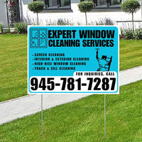 Expert Window Cleaning Services - Screen Cleaning, Interior & Exterior Cleaning, High-Rise Window Cleaning, Track & Sill Cleaning - Plain Aqua Blue White Design