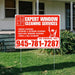 Expert Window Cleaning Services - Screen Cleaning, Interior & Exterior Cleaning, High-Rise Window Cleaning, Track & Sill Cleaning - Plain White Chili Red Design - YardSigns.com