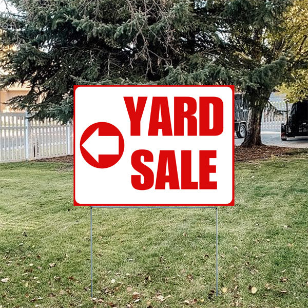 Garage Sale - Yard Sale - Chili Red