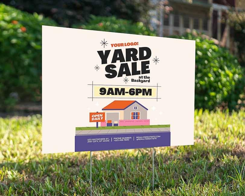 Yard Sale 1 - YardSign - YardSigns.com